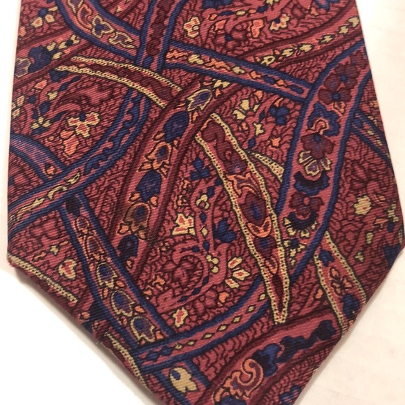 ETRO Tie- Burgundy/ Blue - Picture 1 of 9
